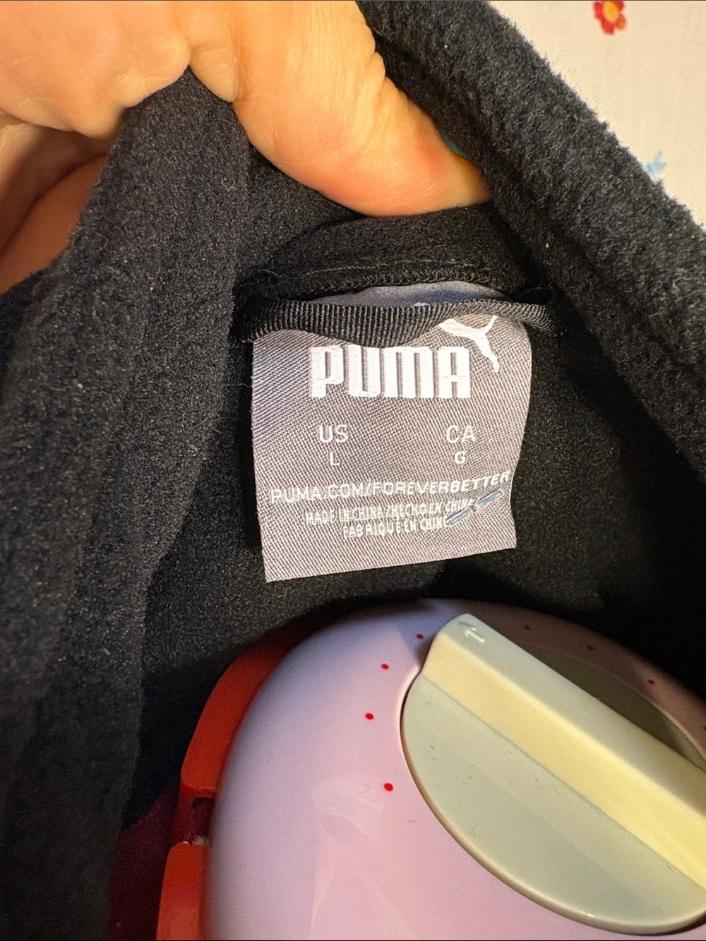 Puma - Black Full-Zip Fleece Jacket w/ Chest Pocket Workout Athleisure Comfy NWT